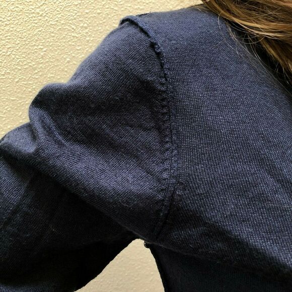 NEW Stitch Fix 41 Hawthorn Wool Blend Cardigan Sweater Womens Medium Color Block - Picture 4 of 8